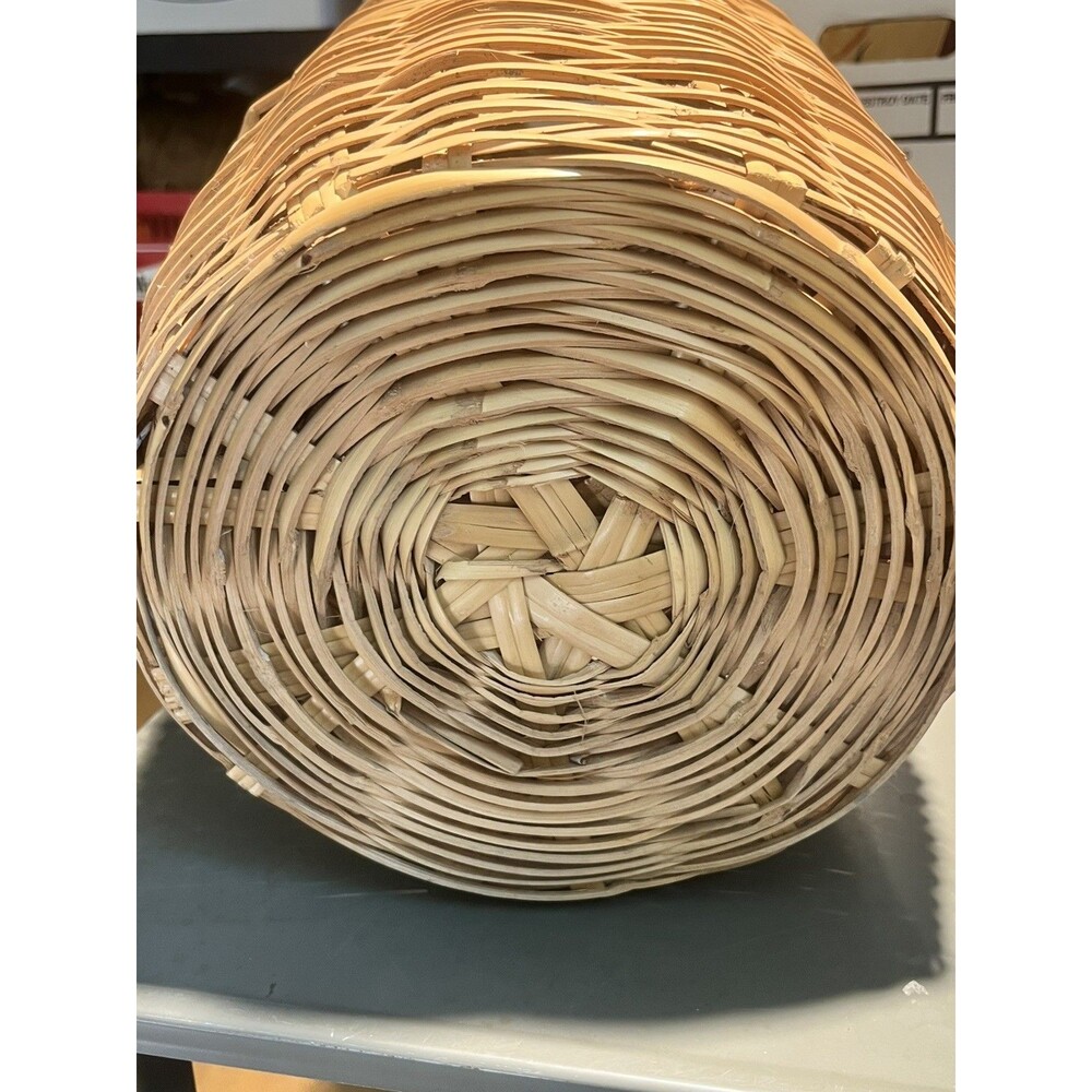 Rate XL Vintage Wicker Woven Vase Flower Basket MCM Boho Home Decor 34” Height - Picture 5 of 7